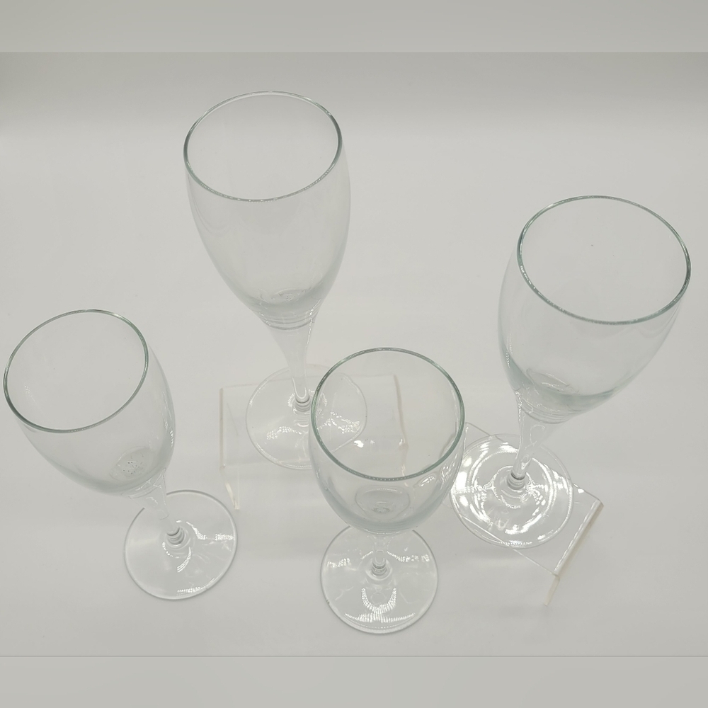 Vintage Crystal Champagne Flutes set of 4​​​ - Picture 3 of 5